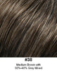 Style #113-H  HUMAN HAIR TOPPER @ 6" hair length, hand made silk transparent base with 1/2"PU boarder; base 5" X 4.5", very light weight.