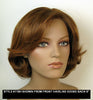 Style # 118-H  Human Hair Topper w/6" to 8" hair lengths,  6" X 6" base size, hand made on mono-silk base w/Poly boarder
