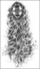 Style #291 - Long Spiral Curls Hair Extension past shoulders with Quick n EZ Wing Combs Attachment