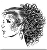 Style #293 - CURLS FOR GIRLS!  A Mid-length TIGHTER Curl hair extension on a Banana Comb clip
