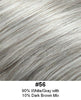 Style #216 - "The Cascade"  An oblong shaped skin base synthetic hairpiece for styling enhancements of crown/back areas