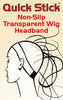 Quick Sticks Silicone Security Headband with velcro sizing; "grips and holds wigs securely onto head!"