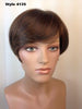 Style #413 Hair Topper with ILLUSION front hairline and transparent Silk Base; Made with Futura heat resistance hair fiber!